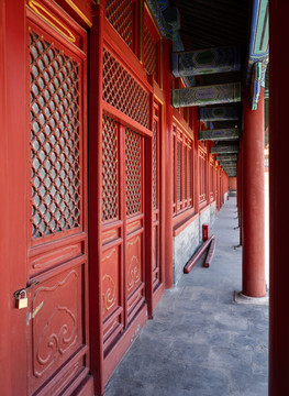 北京故宫回廊