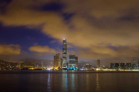 香港维多利亚港晨曦