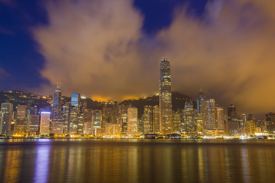 香港维多利亚港晨曦