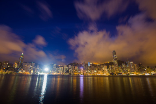 香港维多利亚港晨曦