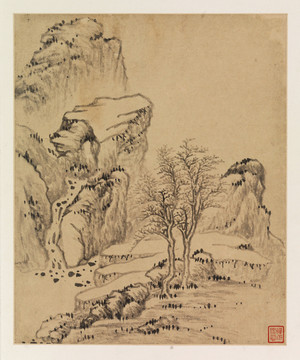 杨龙友山水画