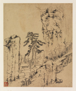 杨龙友山水画