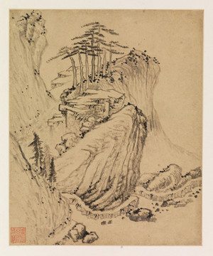 杨龙友山水画