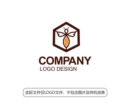 蜜蜂蜂巢LOGO