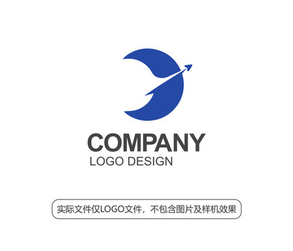 月亮飞机LOGO