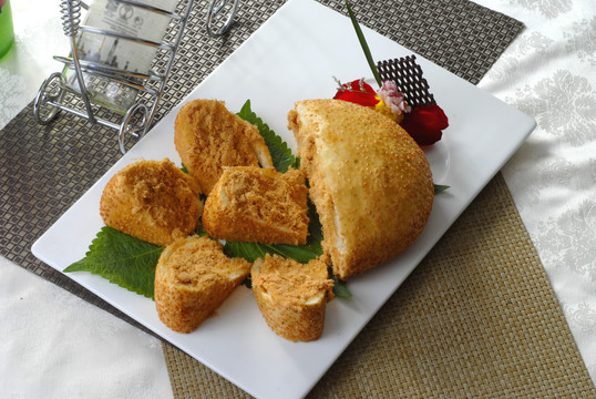 肉松黄金饼