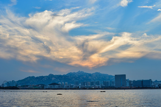 黄岛唐岛湾夕阳