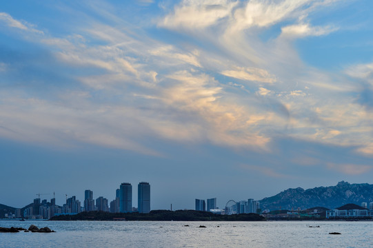 黄岛唐岛湾夕阳