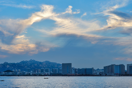 黄岛唐岛湾夕阳