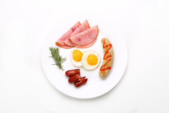 早餐火腿肠蛋