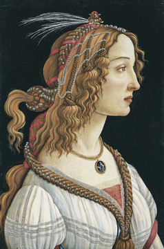 桑德罗·波提切利年轻女人肖像油画