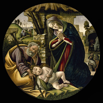 波提切利圣母子与圣约翰施洗
