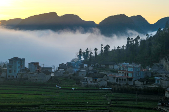 云南小山村风光