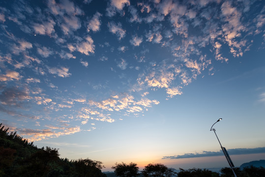 夕阳晚霞背景