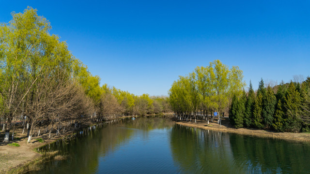 奥林匹克公园湖面风景