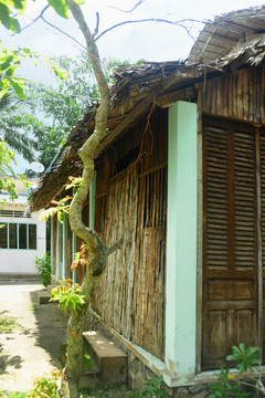 越南九龙江度假村的小屋