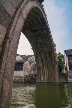 中国浙江湖州南浔古镇古建筑桥梁