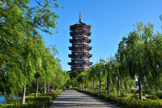 胶州少海湿地公园万佛塔