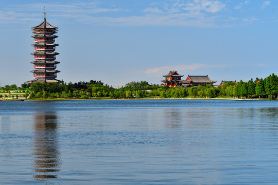 胶州少海湿地公园万佛塔