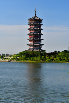 胶州少海湿地公园万佛塔