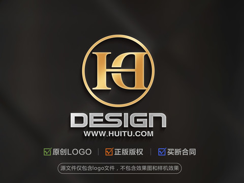 字母HD组合标志