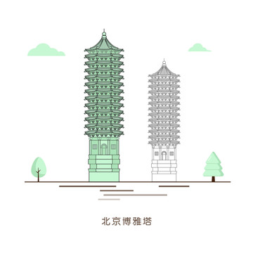 北京大学博雅塔插图