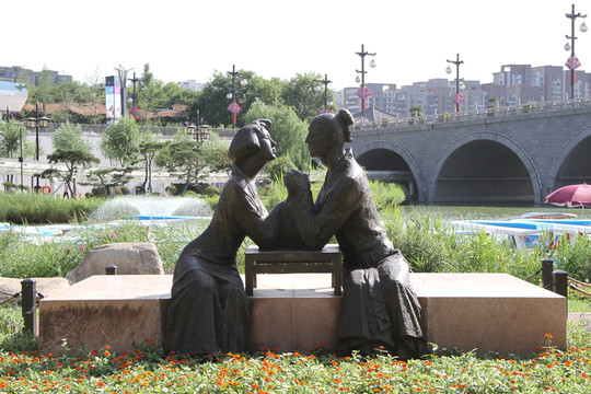 曲江池景观雕塑