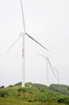 长沙神仙岭风力发电厂风力发电机