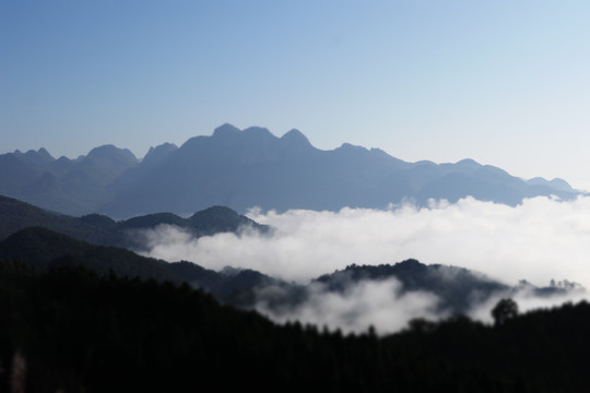 南丹山云海雾海风光