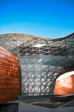 上海世博会博物馆造型玻璃外墙