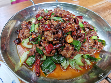 干锅青菜牛肉