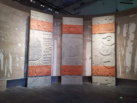 马家浜文化博物馆大厅浮雕装饰