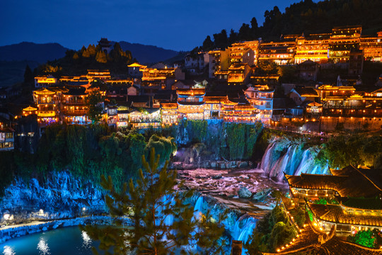 芙蓉古镇夜景