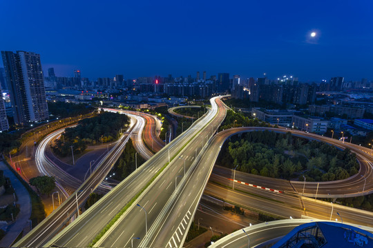 梅家山立交桥夜景