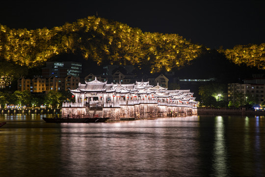 潮州广济桥灯光夜景