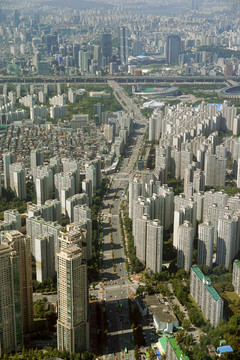 韩国首尔城市风光