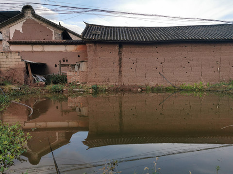 云南大理民居建筑老照片