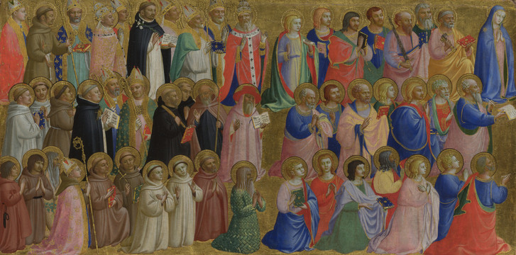 安吉利科圣母子与天使圣徒及捐助者