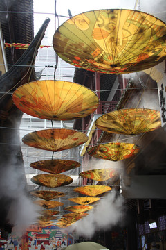 上海城隍油纸伞