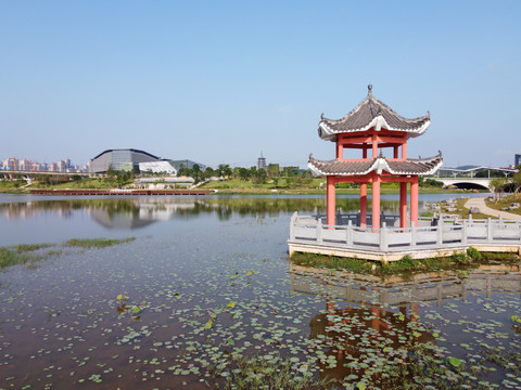 广西南宁五象湖桂象湖水景