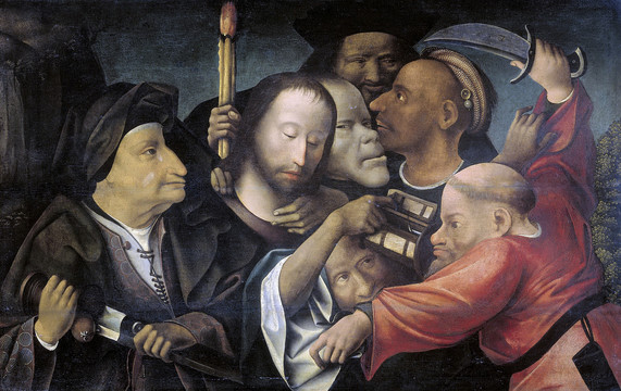 希罗尼穆斯·博斯刺杀耶稣油画