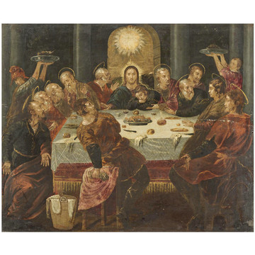 埃尔·格列柯一群聚餐的贵族人物油画