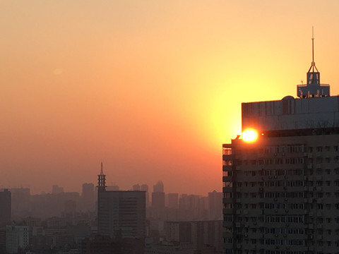 武汉夕阳