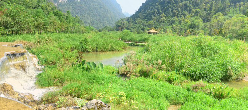 荔波小七孔翠谷湿地自然风景