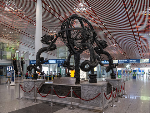 首都机场紫微辰恒雕塑