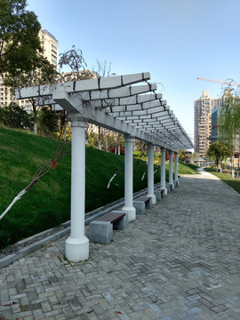 城市绿地紫藤长廊设计