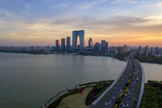 金鸡湖夜景