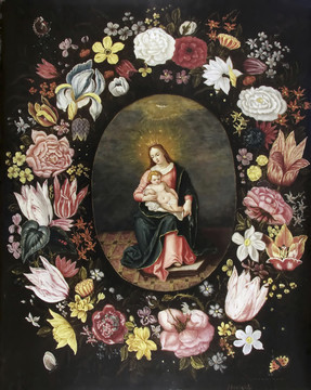 彼得·勃鲁盖尔圣母子油画
