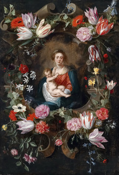 彼得·勃鲁盖尔圣母子油画