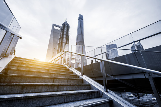 仰拍仰视地标建筑